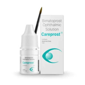 Sun Pharma Careprost 3ml with Brush Bimatoprost 0.03% Eye Drop Applicator – FDA-Approved Eyelash Growth Serum for Hypotrichosis, Glaucoma & Ocular Hypertension