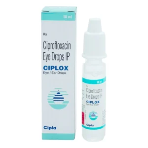 Ciplox Eye Drops 0.3% Ciprofloxacin antibiotic solution for bacterial eye infection treatment.