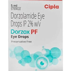 Cipla Dorzox PF Eye Drops – Preservative-Free Dorzolamide 2% Single-Dose Vials for Open-Angle Glaucoma and Ocular Hypertension IOP Reduction