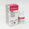 FML Eye Drop Fluorometholone 0.1% sterile ophthalmic suspension bottle for eye inflammation treatment.