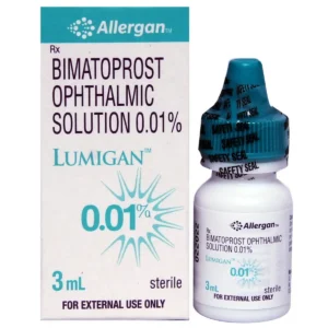 Allergan Lumigan Bimatoprost 0.01% Eye Drop – FDA-Approved Prostaglandin Analog for Once-Daily IOP Reduction in Open-Angle Glaucoma and Ocular Hypertension