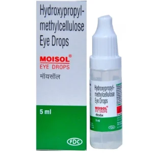 Moisol Eye Drops 5ml – Hydroxypropyl Methylcellulose Lubricant for Dry Eye Relief.