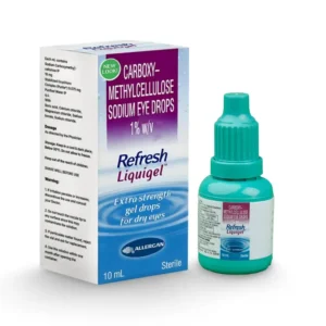 Refresh Liquigel Lubricant Eye Drop 10ml by Allergan – CMC 1% Gel Formula for Moderate to Severe Dry Eye Relief
