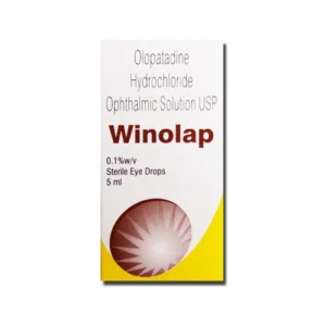 Winolap Eye Drop (Olopatadine 0.1%) – Antihistamine Eye Drops for Allergic Conjunctivitis Relief.