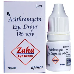 Zaha Eye Drop 3ml – Azithromycin 1% Antibiotic Eye Drops for Bacterial Conjunctivitis Treatment.